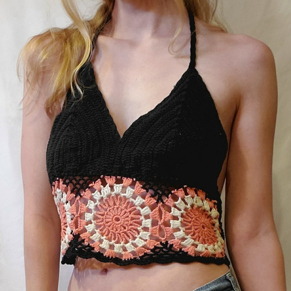 Lord + Taylor Crochet Halter Top